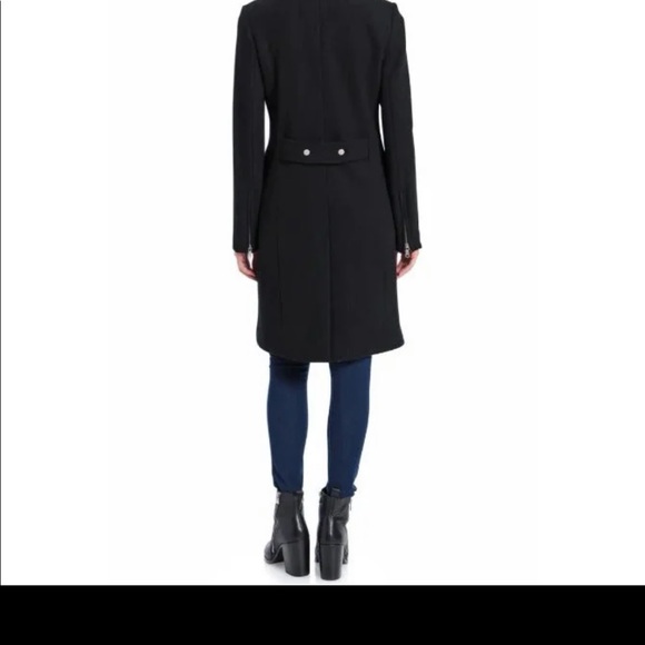 AVEC LES FILLES Wool Blend Twill Coat - Picture 2 of 7